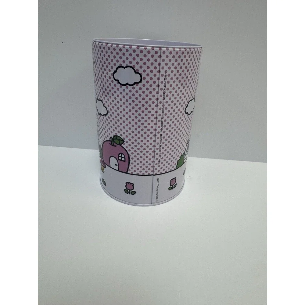 Hello Kitty Pink Tin Coin Bank Metal Piggy Bank Savings Can Sanrio New NWOT